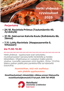 Hetki yhdessä -syyslounaiden esite