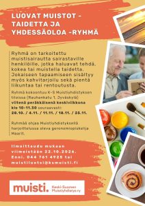 Tieto Luovat muistot - taidetta ja yhdessäoloa ryhmästä