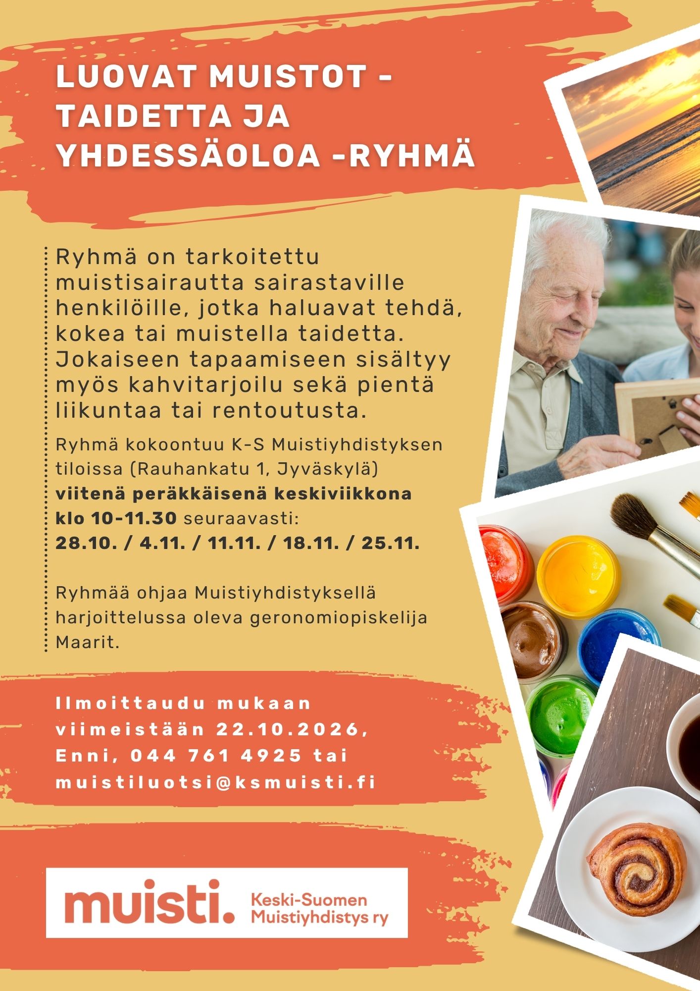 Tieto Luovat muistot - taidetta ja yhdessäoloa ryhmästä