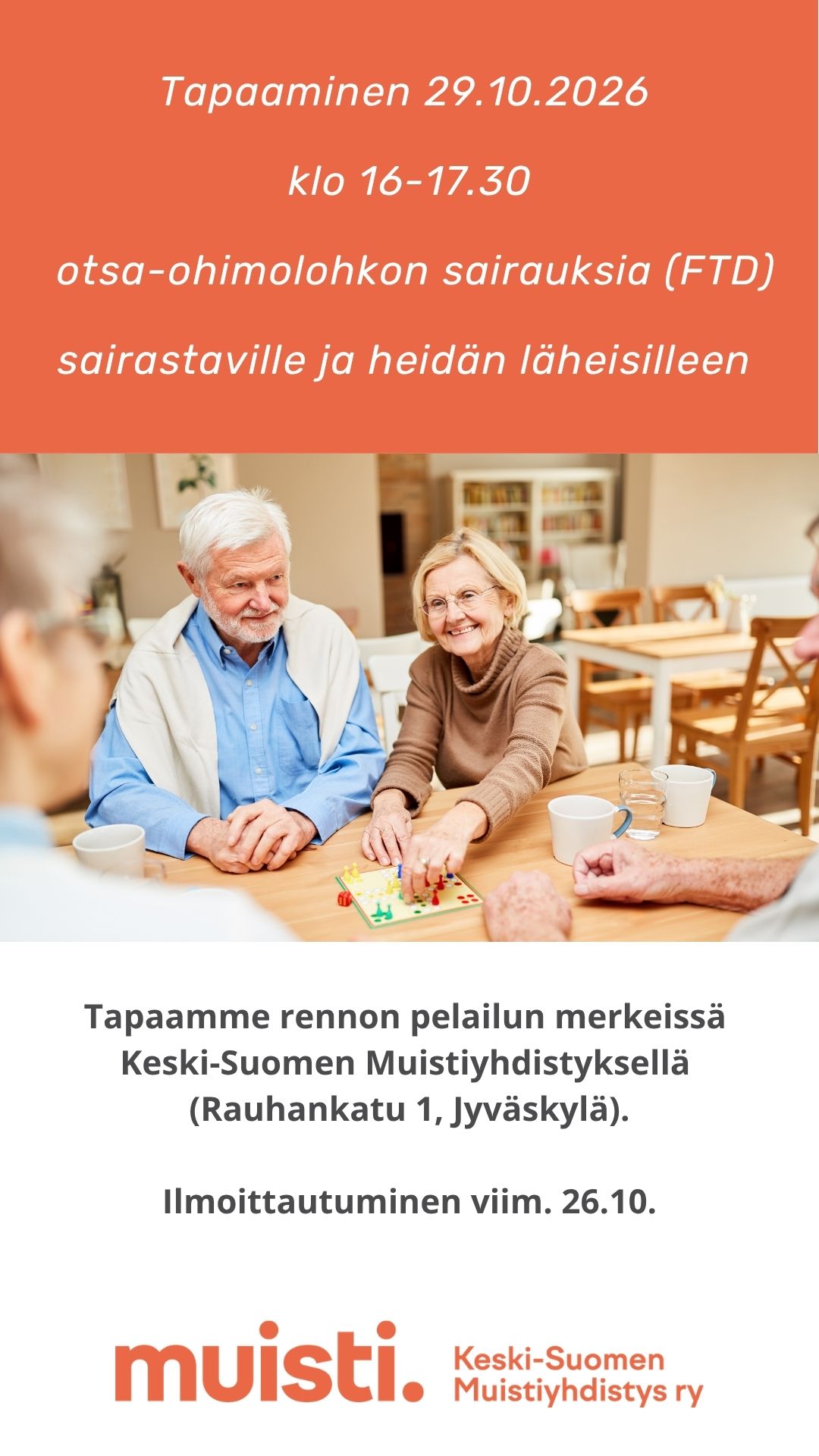Syksyn 2026 FTD tapaamisen tiedot